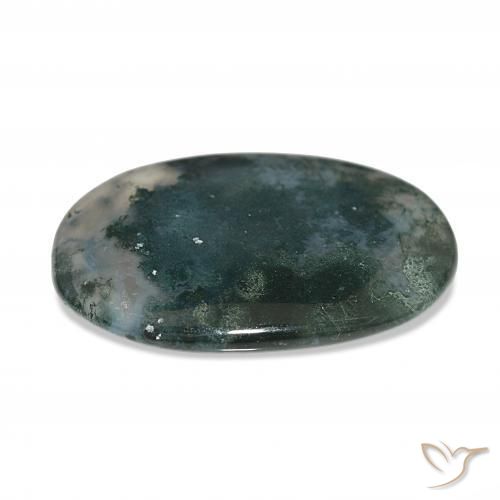 Moss Agate Gemstone in 36.5 x 25.4 mm Size for Sale, Moss Agate Stone in Multicolor Color