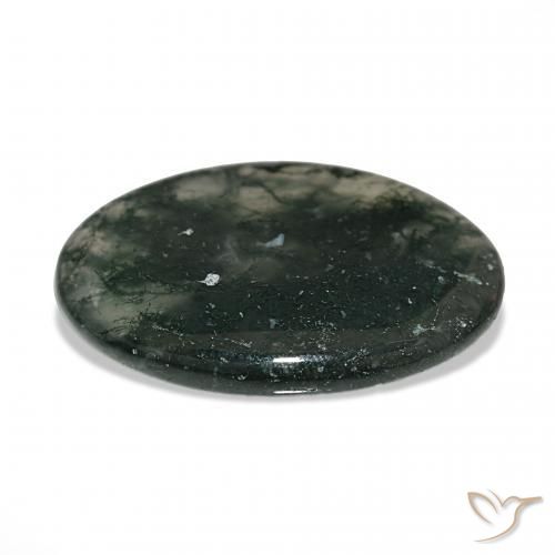 Moss Agate Gemstone in 38.3 x 29.3 mm Size for Sale, Moss Agate Stone in Multicolor Color