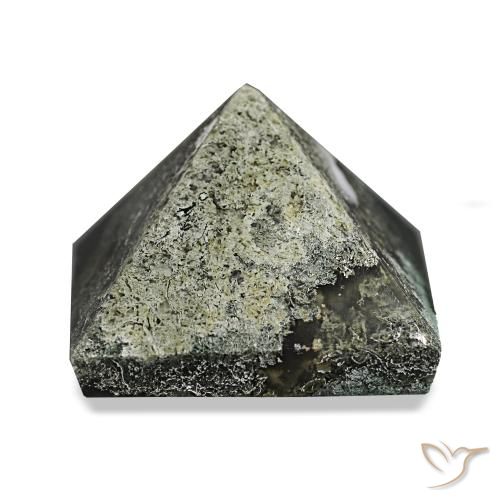 85.25ct Forest Green Moss Agate Gemstones, Square, Opaque