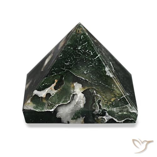 69.86ct Forest Green Moss Agate Gemstones, Square, Opaque
