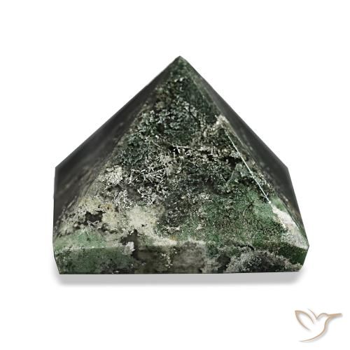 89.65ct Forest Green Moss Agate Gemstones, Square, Opaque