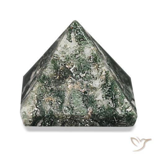 85.75ct Forest Green Moss Agate, Square, Opaque