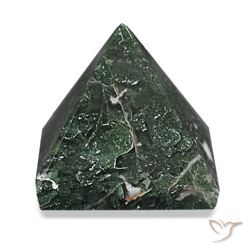 98.28ct Forest Green Moss Agate, Square, Opaque