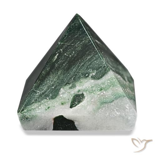 112.97ct Forest Green Moss Agate Gemstones, Square, Opaque