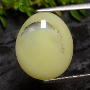 4.3ct Oval Cabochon Yellow Dendrite Moss Opal for sale thumb image of 4.3ct Oval Cabochon Yellow Dendrite Moss Opal (ID: 470213)