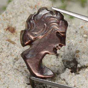 Multicolor Mother of Pearl Gem - 3.3ct Carved Cameo (ID: 474369)