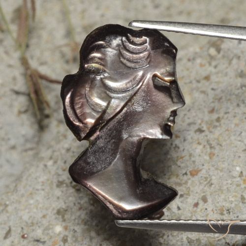4.17ct Natural Umber Brown Mother of Pearl, Fancy, Opaque