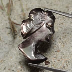 4.17 ct Brown Mother of Pearl Stone, Natural Mother of Pearl in Carved Cameo Shape for Sale