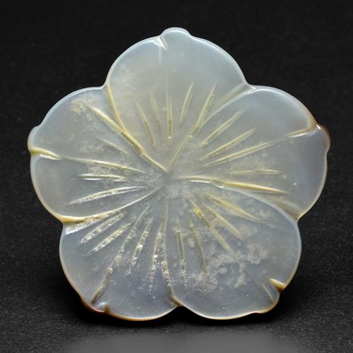 Pearl White Перламутр Камень - 30.5ct Фигурка Цветок (ID: 586708)