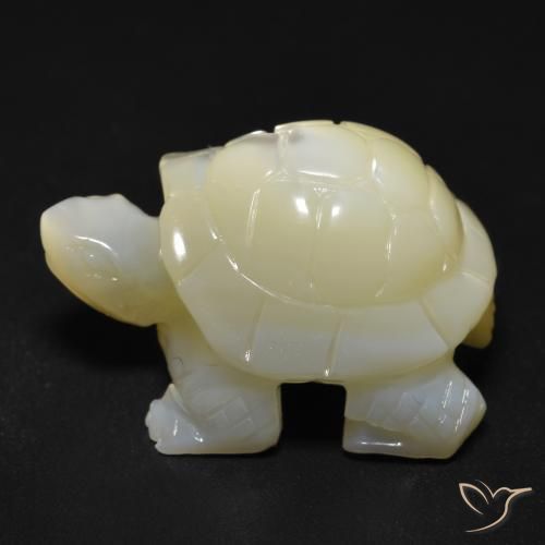 Mother of Pearl Gemstone in 20.8 x 16.1 mm Size for Sale, Mother of Pearl Stone in Pearl White Color
