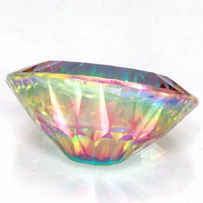 Mystic Quartz Gemstone in 16 x 12 mm (calibrated) Size for Sale, Mystic Quartz Stone in Top Rainbow Color