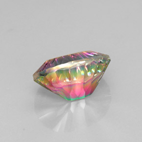 Mystic Quartz Gemstone in 18 x 13 mm (calibrated) Size for Sale, Mystic Quartz Stone in Top Rainbow Color