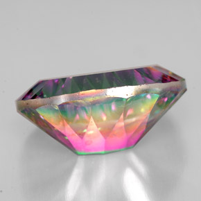 Mystic Quartz Gemstone in 18 x 13 mm (calibrated) Size for Sale, Mystic Quartz Stone in Top Rainbow Color