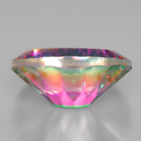 Mystic Quartz Gemstone in 18 x 13 mm (calibrated) Size for Sale, Mystic Quartz Stone in Top Rainbow Color