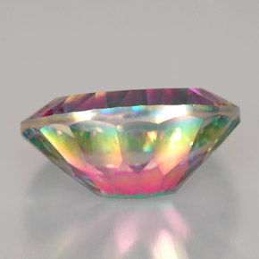 Mystic Quartz Gemstone in 18 x 13 mm (calibrated) Size for Sale, Mystic Quartz Stone in Top Rainbow Color