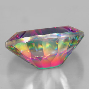 Mystic Quartz Gemstone in 18 x 13 mm (calibrated) Size for Sale, Mystic Quartz Stone in Top Rainbow Color