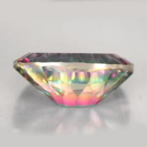 Mystic Quartz Gemstone in 18 x 13 mm (calibrated) Size for Sale, Mystic Quartz Stone in Top Rainbow Color