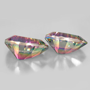 Mystic Quartz Gemstone in 13.8 x 9.9 mm Size for Sale, Mystic Quartz Stone in Top Rainbow Color