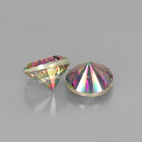 Mystic Quartz Gemstone in 9 mm (calibrated) Size for Sale, Mystic Quartz Stone in Top Rainbow Color