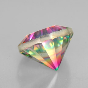 Mystic Quartz Gemstone in 9 mm (calibrated) Size for Sale, Mystic Quartz Stone in Top Rainbow Color