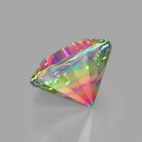 Mystic Quartz Gemstone in 9 mm (calibrated) Size for Sale, Mystic Quartz Stone in Top Rainbow Color