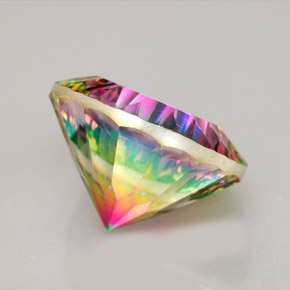Mystic Quartz Gemstone in 14 mm (calibrated) Size for Sale, Mystic Quartz Stone in Top Rainbow Color