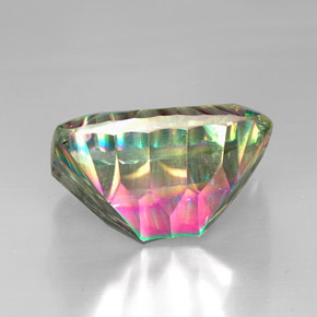 Mystic Quartz Gemstone in 25.1 x 18 mm Size for Sale, Mystic Quartz Stone in Top Rainbow Color