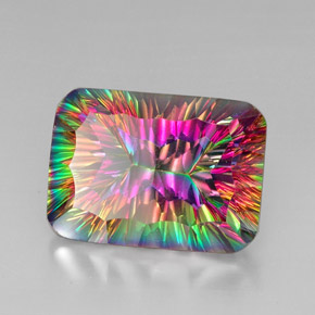 39.77 ct Multicolor Mystic Quartz Stone, Natural Mystic Quartz in Cushion-Cut Shape for Sale