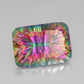 41.37 ct Multicolor Mystic Quartz Stone, Natural Mystic Quartz in Cushion-Cut Shape for Sale