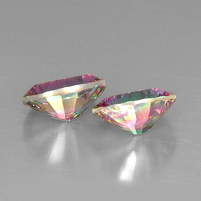 Mystic Quartz Gemstone in 12 x 10 mm (calibrated) Size for Sale, Mystic Quartz Stone in Top Rainbow Color