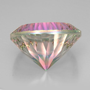 Mystic Quartz Gemstone in 25.1 mm Size for Sale, Mystic Quartz Stone in Top Rainbow Color