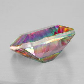 Mystic Quartz Gemstone in 12 x 10 mm (calibrated) Size for Sale, Mystic Quartz Stone in Top Rainbow Color