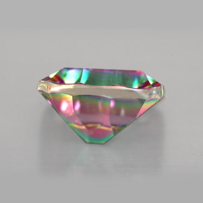 Mystic Quartz Gemstone in 12 x 10 mm (calibrated) Size for Sale, Mystic Quartz Stone in Top Rainbow Color