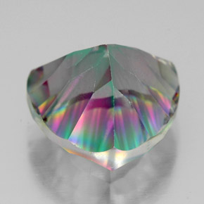 Mystic Quartz Gemstone in 13 x 13 mm (calibrated) Size for Sale, Mystic Quartz Stone in Top Rainbow Color