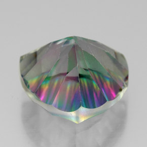 Mystic Quartz Gemstone in 13 x 13 mm (calibrated) Size for Sale, Mystic Quartz Stone in Top Rainbow Color