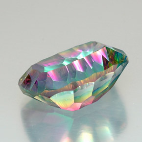 Mystic Quartz Gemstone in 20 x 14.9 mm Size for Sale, Mystic Quartz Stone in Top Rainbow Color