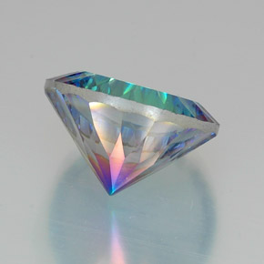 Mystic Quartz Gemstone in 18.1 mm Size for Sale, Mystic Quartz Stone in Top Rainbow Color