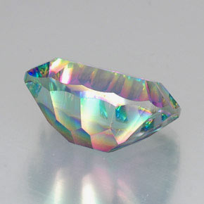 Mystic Quartz Gemstone in 20 x 15 mm Size for Sale, Mystic Quartz Stone in Top Rainbow Color
