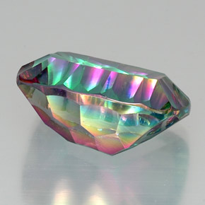 Mystic Quartz Gemstone in 20 x 15 mm Size for Sale, Mystic Quartz Stone in Top Rainbow Color