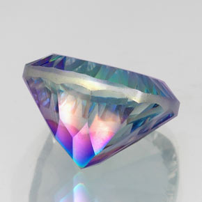 Mystic Quartz Gemstone in 18.1 x 18 mm Size for Sale, Mystic Quartz Stone in Top Rainbow Color