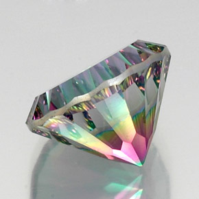 Mystic Quartz Gemstone in 15.3 mm Size for Sale, Mystic Quartz Stone in Top Rainbow Color
