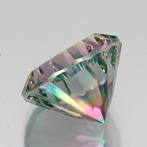 Mystic Quartz Gemstone in 15.1 mm Size for Sale, Mystic Quartz Stone in Top Rainbow Color