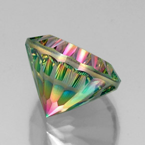 Mystic Quartz Gemstone in 15.2 mm Size for Sale, Mystic Quartz Stone in Top Rainbow Color