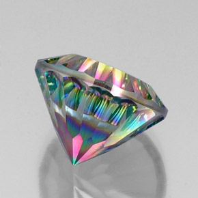 Mystic Quartz Gemstone in 15.1 mm Size for Sale, Mystic Quartz Stone in Top Rainbow Color