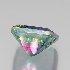 Mystic Quartz Gemstone in 16 x 16 mm Size for Sale, Mystic Quartz Stone in Top Rainbow Color