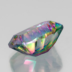Mystic Quartz Gemstone in 20 x 15 mm Size for Sale, Mystic Quartz Stone in Top Rainbow Color