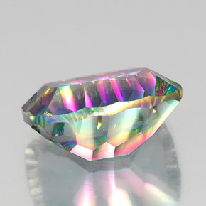 Mystic Quartz Gemstone in 20.1 x 15 mm Size for Sale, Mystic Quartz Stone in Top Rainbow Color