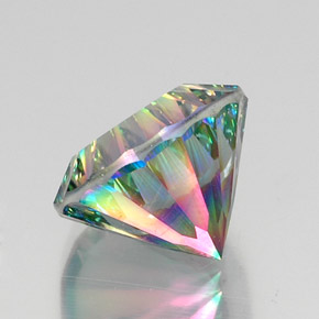 Mystic Quartz Gemstone in 15.1 mm Size for Sale, Mystic Quartz Stone in Top Rainbow Color