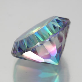 Mystic Quartz Gemstone in 14 mm (calibrated) Size for Sale, Mystic Quartz Stone in Top Rainbow Color