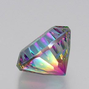 Mystic Quartz Gemstone in 15.2 mm Size for Sale, Mystic Quartz Stone in Top Rainbow Color